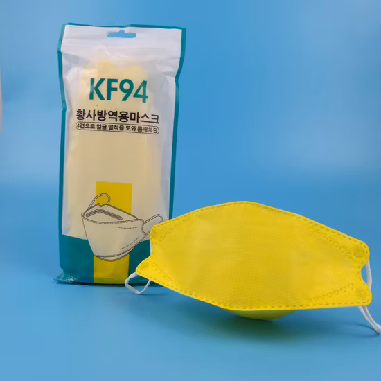 Hot Sales Kf94 Face Mask 4ply Colored 3D Korean Mask Kf94 Adult Civil Safety Disposable Willow